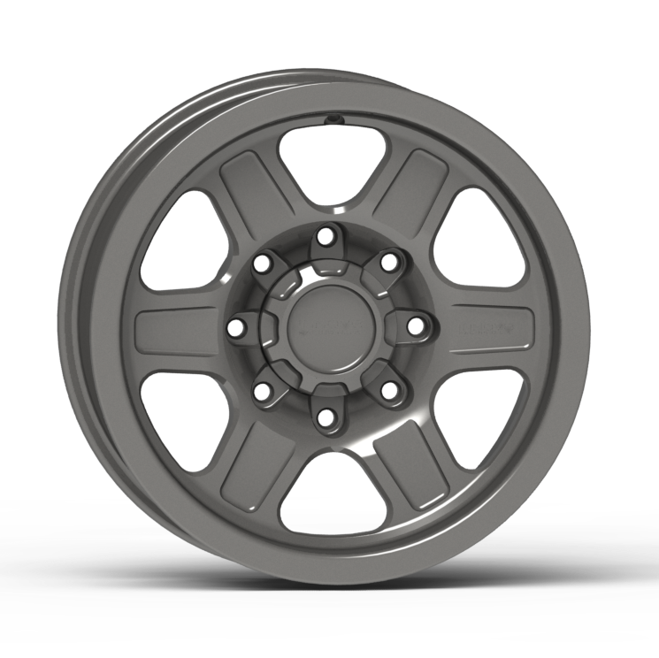 G400 Smooth Lip Wheel 17x8.5" 8 Lug Front View