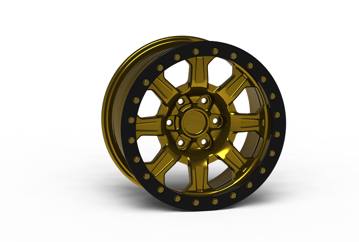 G500 Simulated Beadlock Wheel 18x9.0" 5 & 6 Lug - TechLite Ring