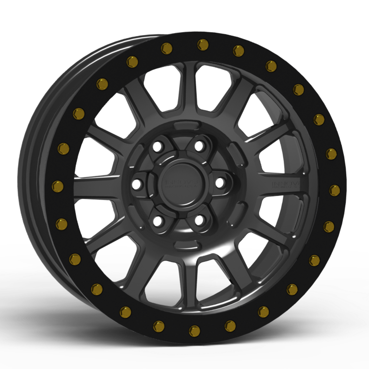 G600 Simulated Beadlock Wheel 18x9.0" 5 & 6 Lug - TechLite Ring Front View
