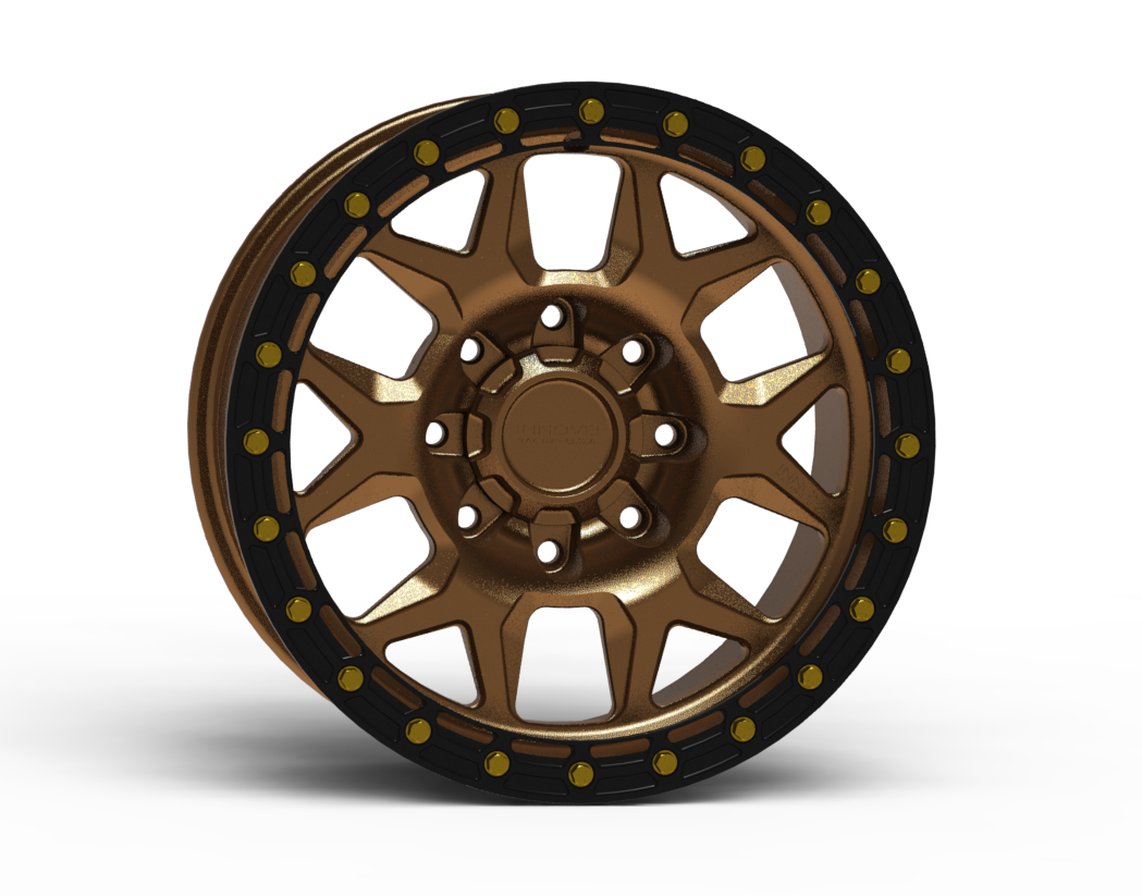 G700 Simulated Beadlock Wheel 18x9.0" 8 Lug - TechLite Ring