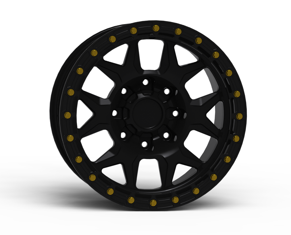 G700 Simulated Beadlock Wheel 17x8.5" 8 Lug - TechLite Ring