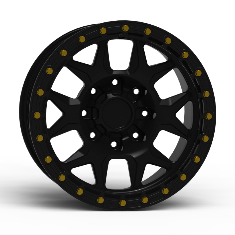G700 Simulated Beadlock Wheel 18x9.0" 8 Lug - TechLite Ring
