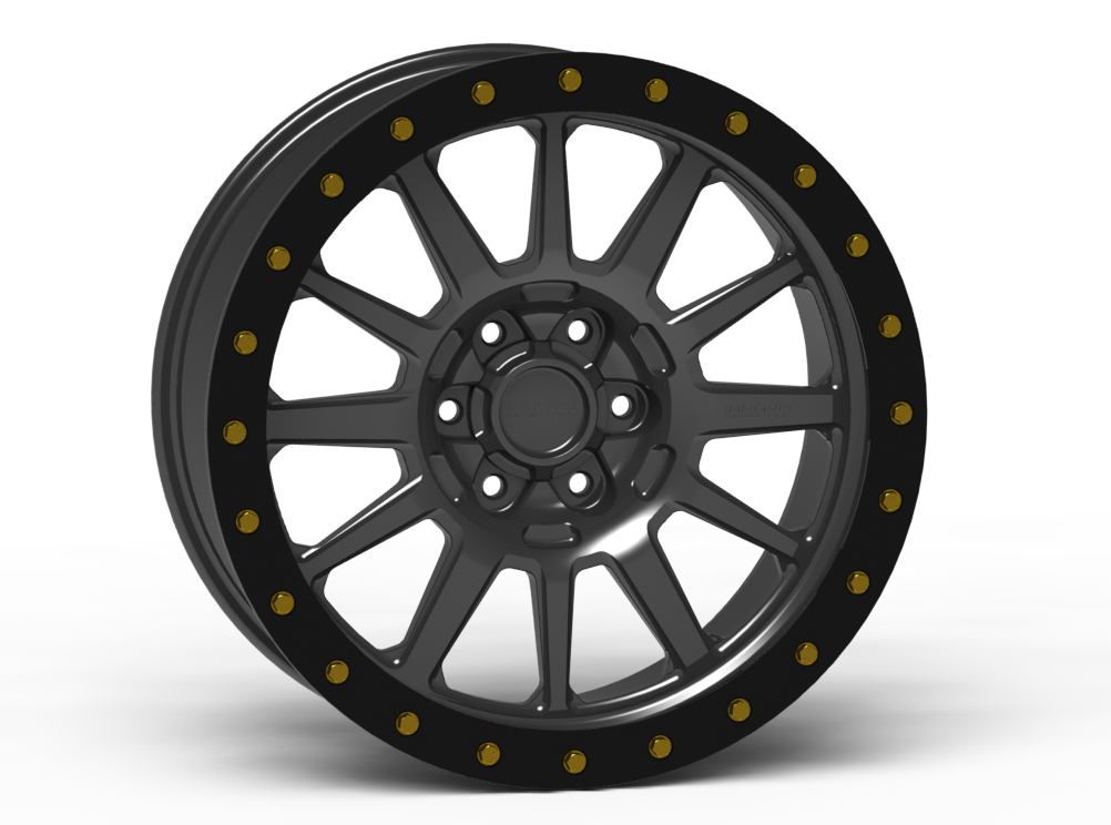 G600 Simulated Beadlock Wheel 20x9.0" 5 & 6 Lug - TechLite Ring