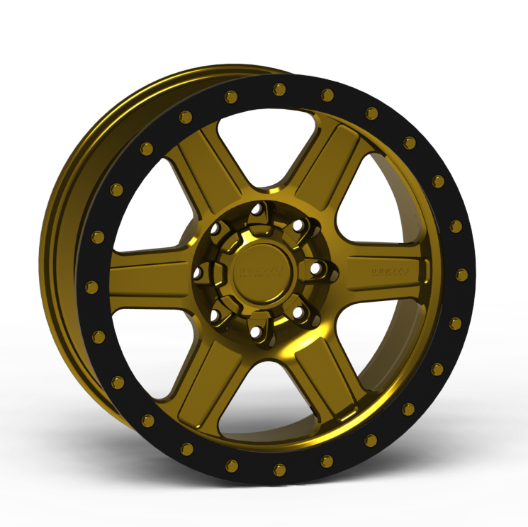 G400 Simulated Beadlock Wheel 20x10.0" 8 Lug - Standard Ring Front View
