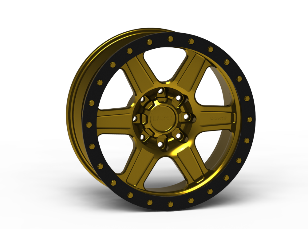 G400 Simulated Beadlock Wheel 20x9.0" 8 Lug - TechLite Ring