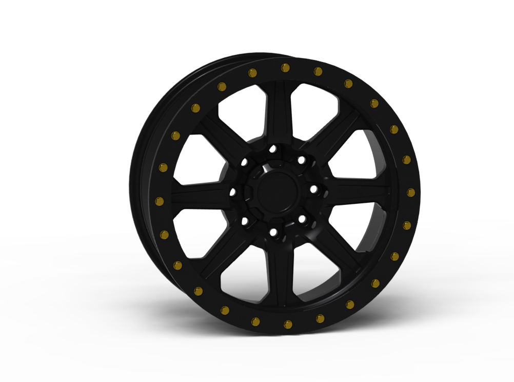 G500 Simulated Beadlock Wheel 17x8.5" 8 Lug - Standard Ring