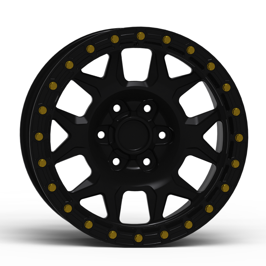 G700 Simulated Beadlock Wheel 17x8.5" 5 & 6 Lug - TechLite Ring