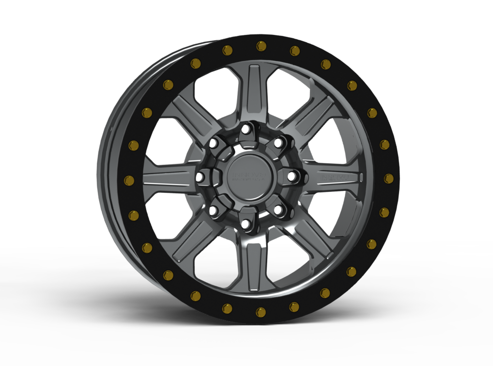 G500 Simulated Beadlock Wheel 18x9.0" 8 Lug - TechLite Ring