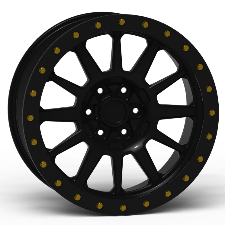  Simulated Beadlock Wheel 20x9.0" 5 & 6 Lug - Standard Ring