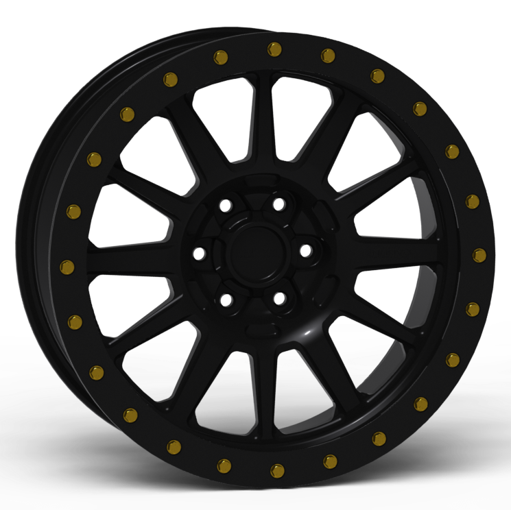 G600 Simulated Beadlock Wheel 20x9.0" 5 & 6 Lug - TechLite Ring