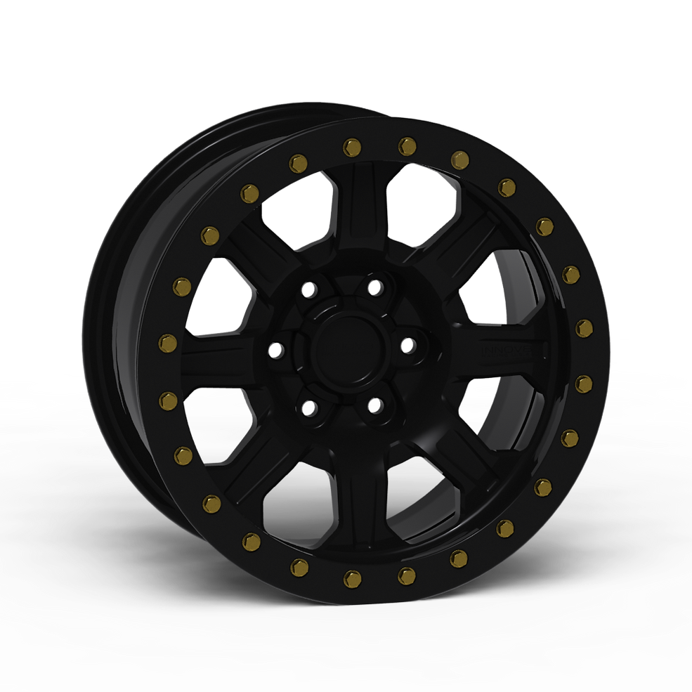 G500 Simulated Beadlock Wheel 17x8.5" 5 & 6 Lug - TechLite Ring Front View