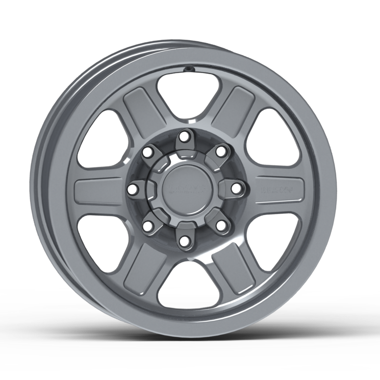 G400 Smooth Lip Wheel 17x8.5" 8 Lug Front View