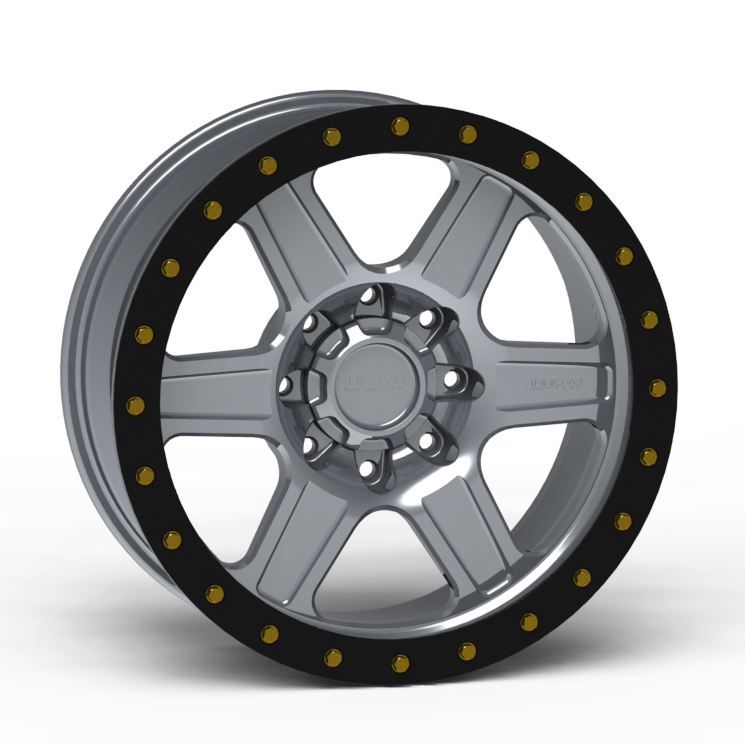 G400 Simulated Beadlock Wheel 20x9.0" 8 Lug - Standard Ring Front View