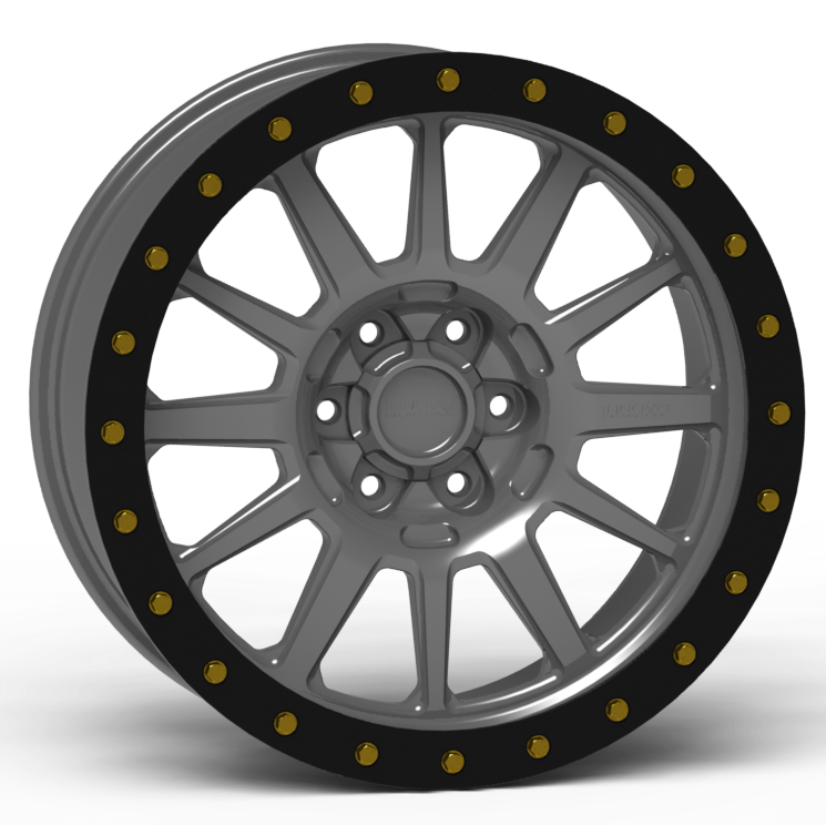 G600 Simulated Beadlock Wheel 20x9.0" 5 & 6 Lug - TechLite Ring