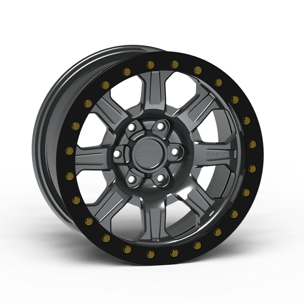 G500 Simulated Beadlock Wheel 18x9.0" 5 & 6 Lug - TechLite Ring Front View