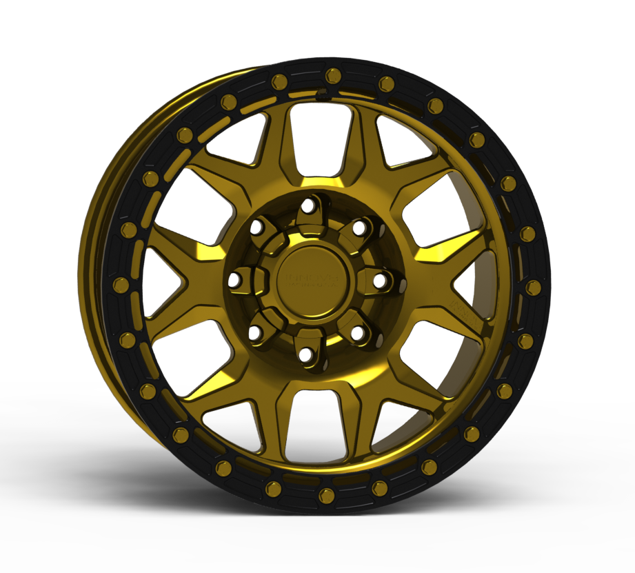 G700 Simulated Beadlock Wheel 18x9.0" 8 Lug - TechLite Ring