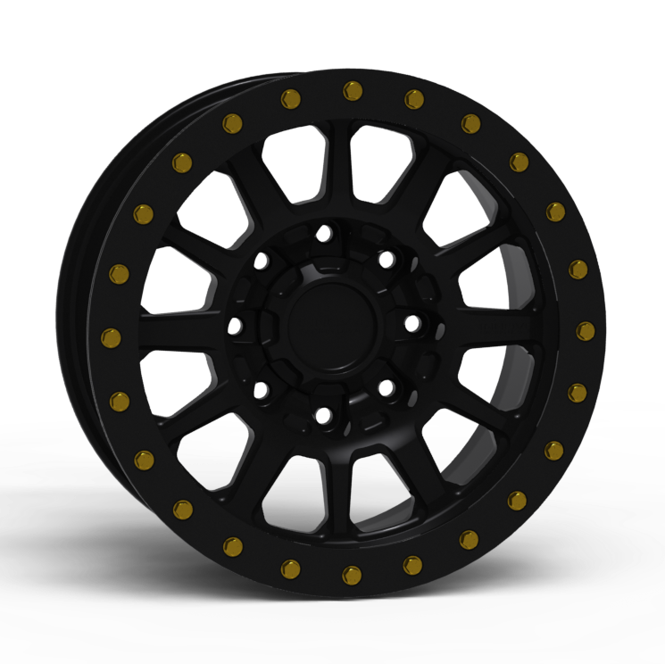 G600 Simulated Beadlock Wheel 18x9.0" 8 Lug - Standard Ring Front View