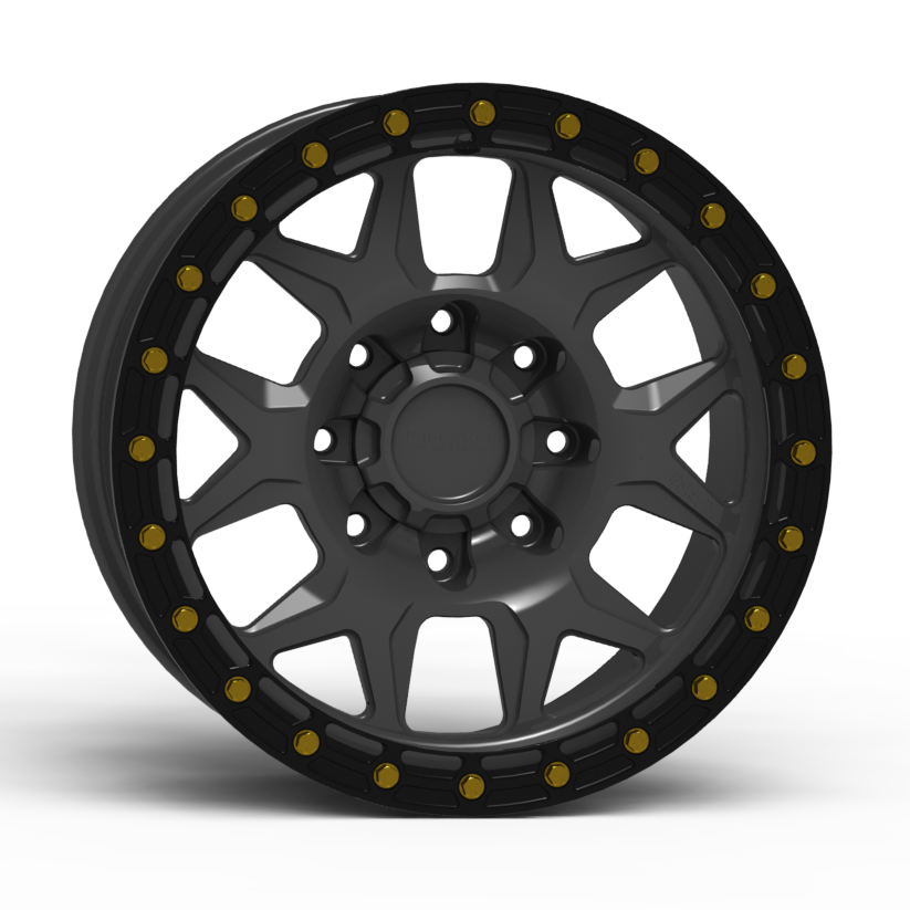 G700 Simulated Beadlock Wheel 18x9.0" 8 Lug - TechLite Ring