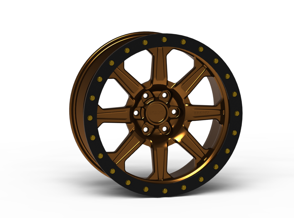 G500 Simulated Beadlock Wheel 17x8.5" 5 & 6 Lug - Standard Ring