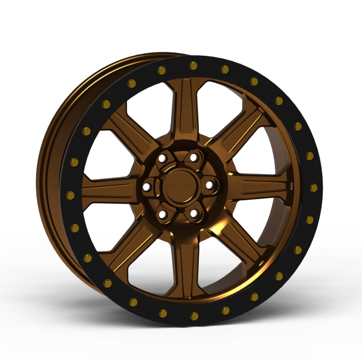 G500 Simulated Beadlock Wheel 17x8.5" 5 & 6 Lug - Standard Ring Front View