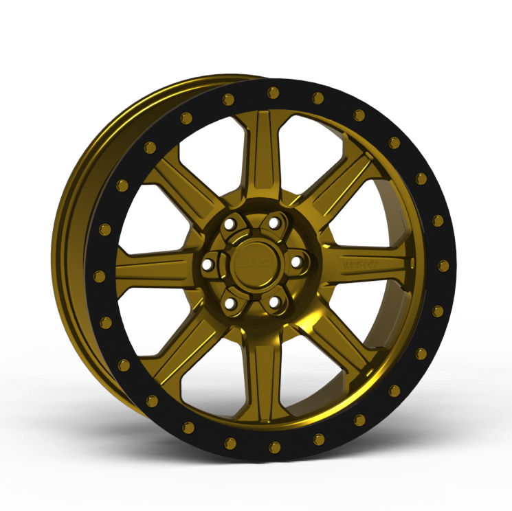 G500 Simulated Beadlock Wheel 20x9.0" 5 & 6 Lug - TechLite Ring Front View