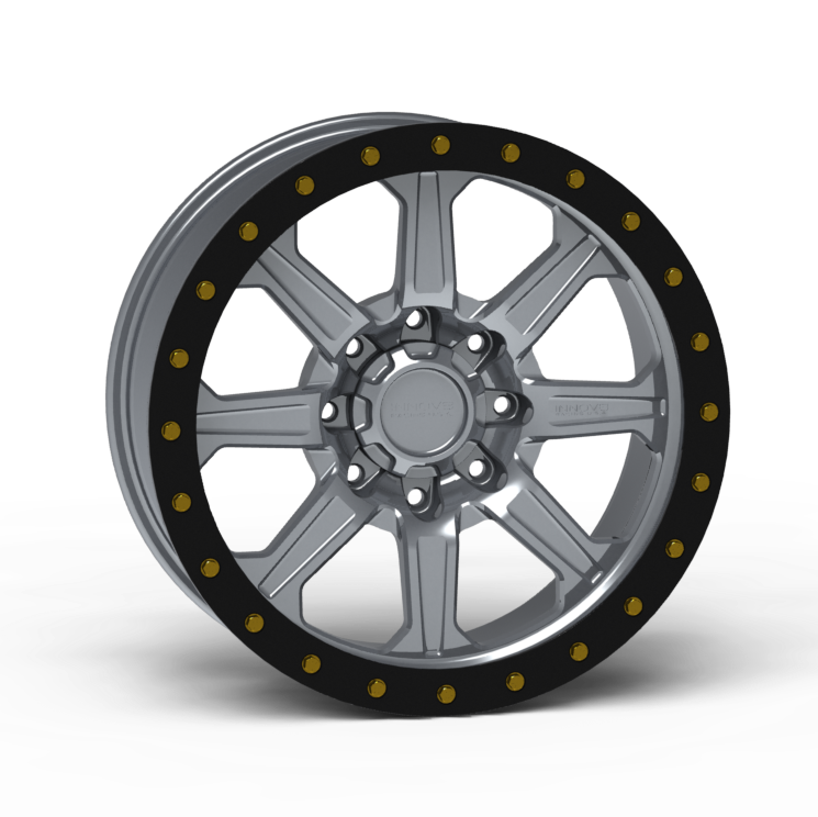 G500 Simulated Beadlock Wheel 20x9.0" 8 Lug - TechLite Ring Front View