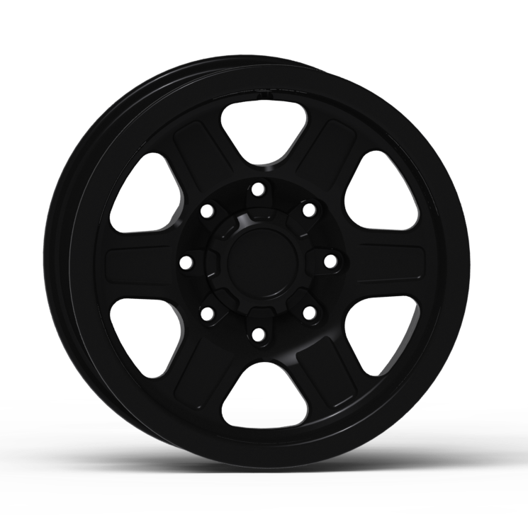 G400 Smooth Lip Wheel 17x8.5" 8 Lug Front View