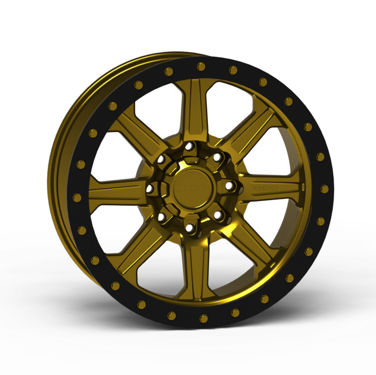 G500 Simulated Beadlock Wheel 20x9.0" 8 Lug - Standard Ring Front View