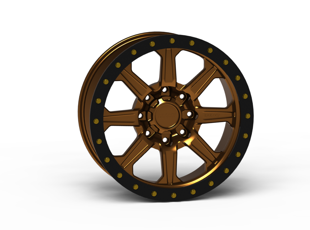 G500 Simulated Beadlock Wheel 17x8.5" 8 Lug - Standard Ring