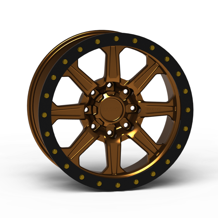 G500 Simulated Beadlock Wheel 20x9.0" 8 Lug - Standard Ring Front View