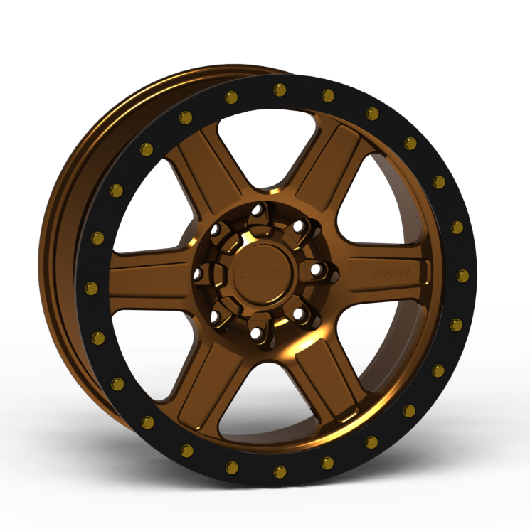 G400 Simulated Beadlock Wheel 20x10.0" 8 Lug - Standard Ring Front View