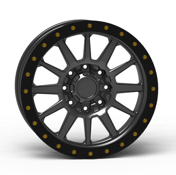 G600 Simulated Beadlock Wheel 20x9.0" 8 Lug - TechLite Ring