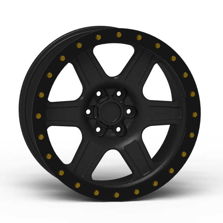 G400 Simulated Beadlock Wheel 18x9.0" 5 & 6 Lug - Standard Ring Front View