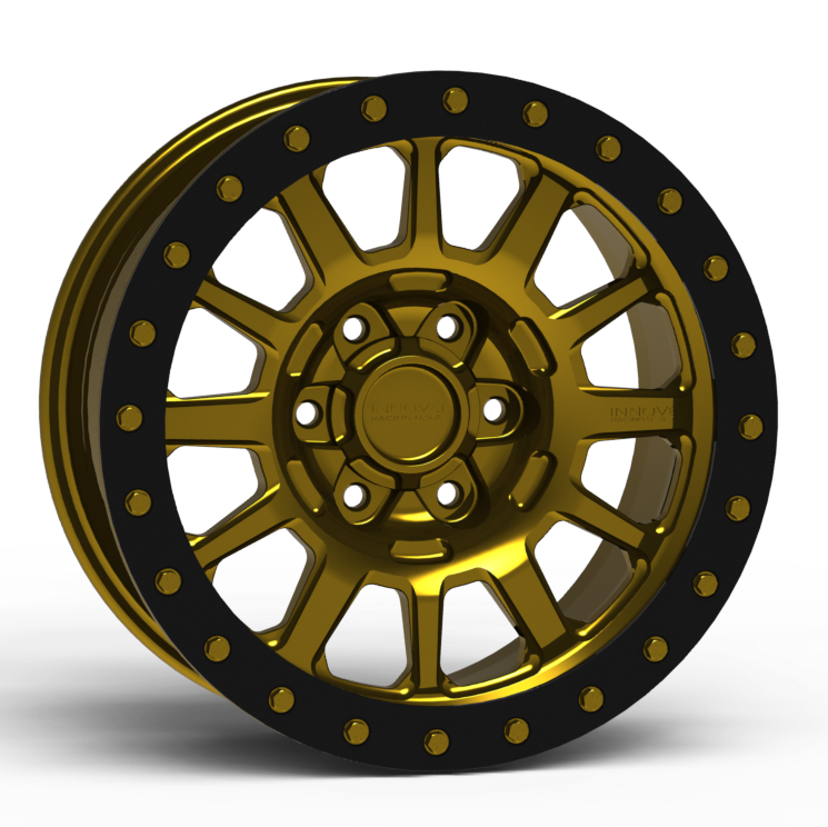 G600 Simulated Beadlock Wheel 17x8.5" 5 & 6 Lug - Standard Ring Front View