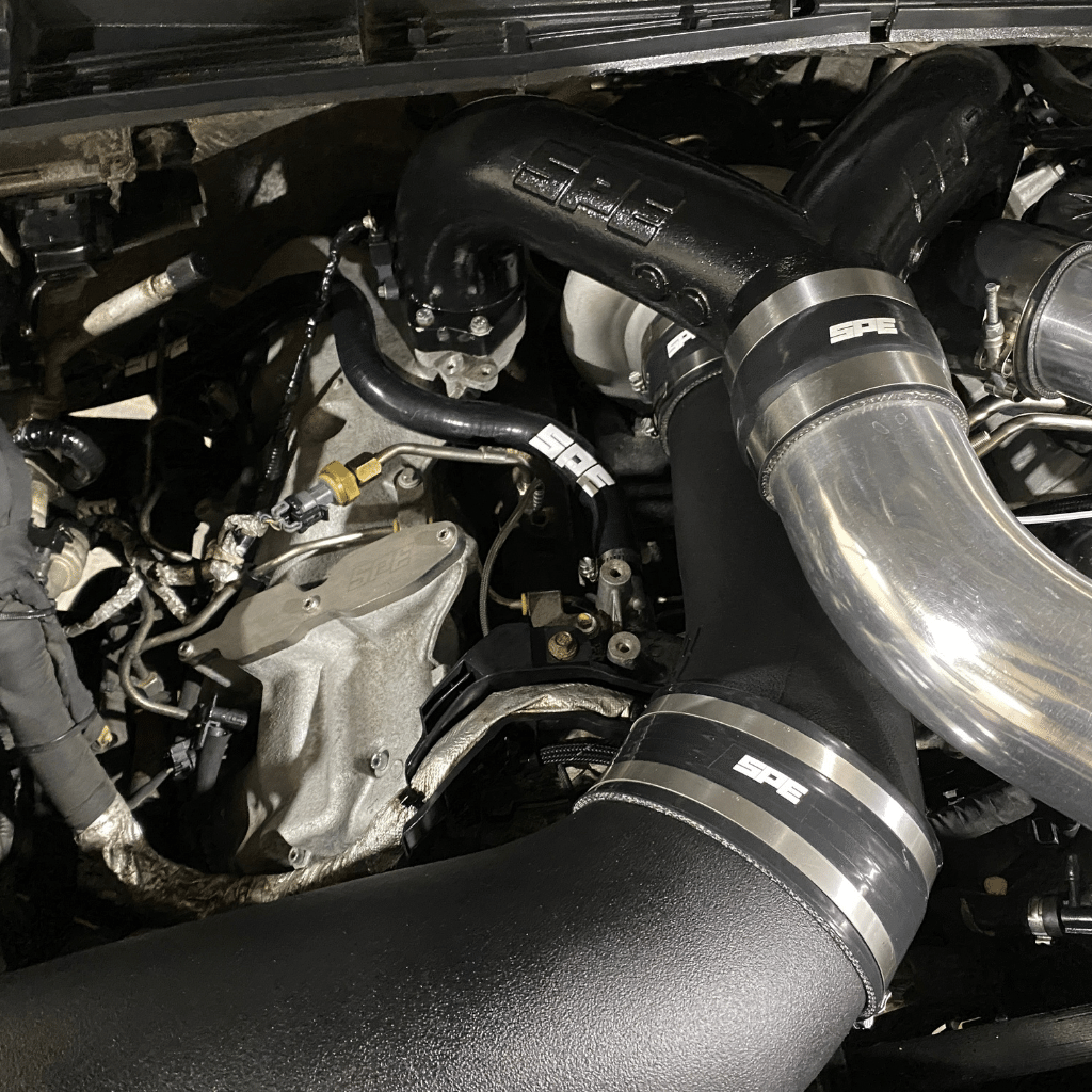 SPE Motorsport 2011-2024 6.7L Powerstroke Coolant Hose Reroute Kit