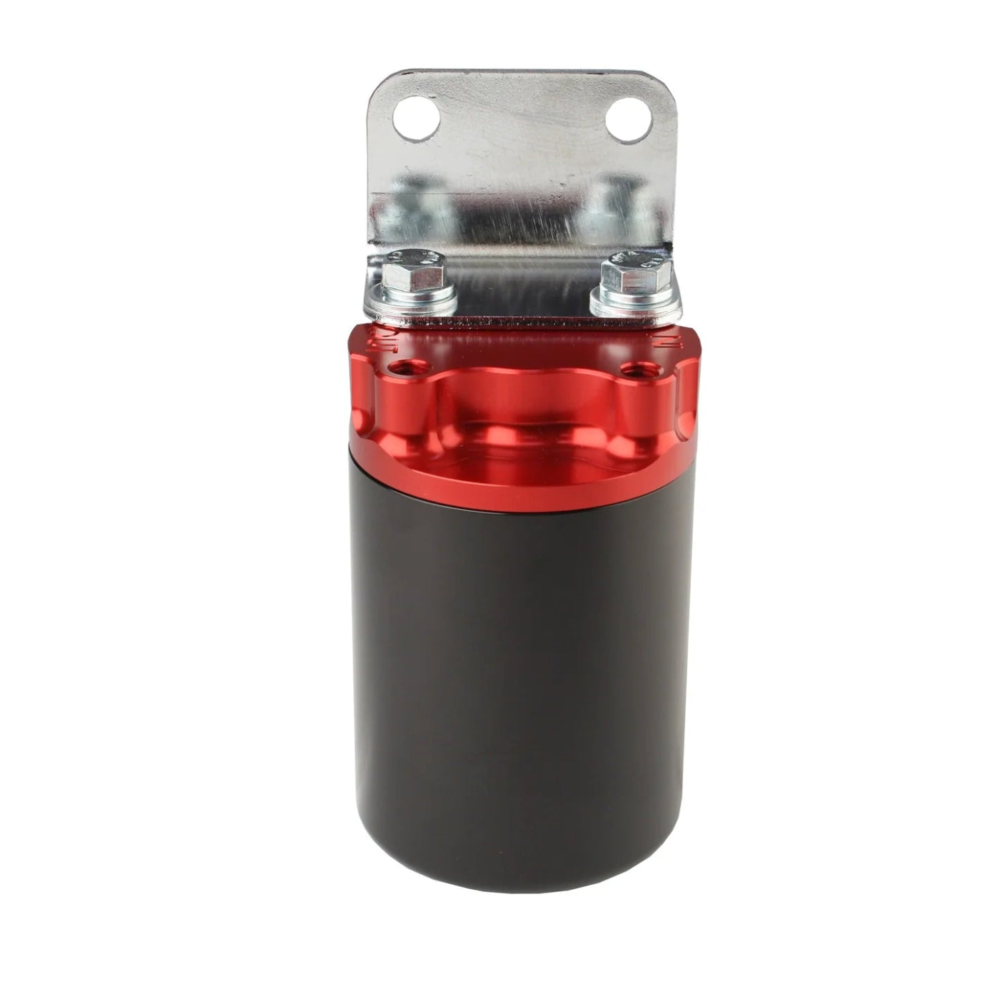 100 Micron Red/Black Canister Fuel Filter with Stainless Mesh Element