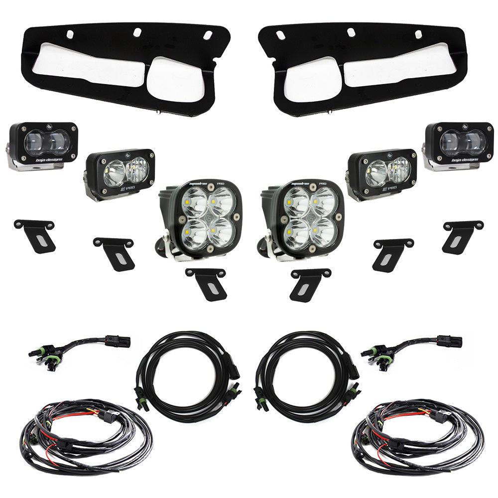 2021+ Ford Bronco S2 SAE “Pro” Fog Pocket Light Kit  Clear  Toggle Switch parts