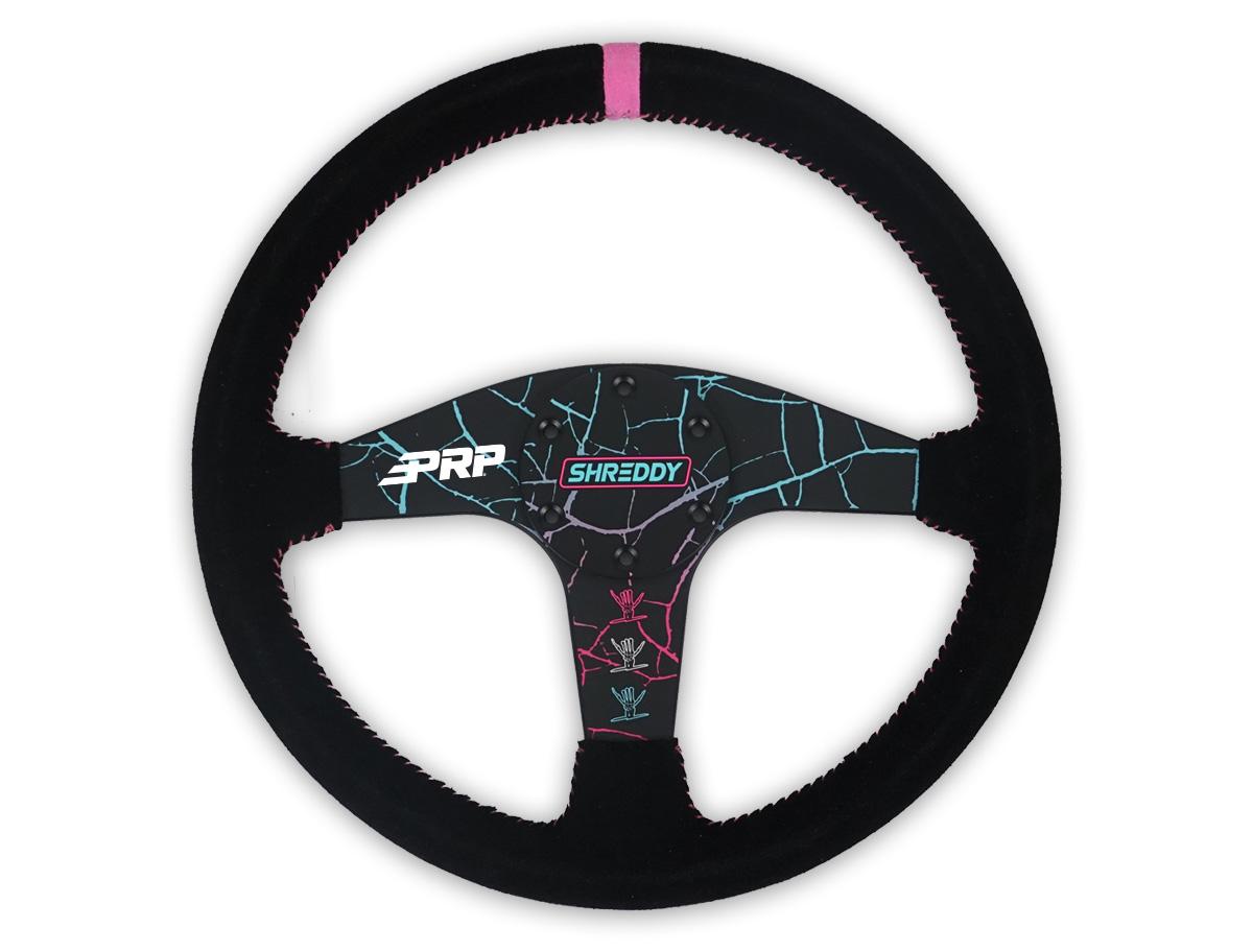 PRP X Shreddy Cracked Steering Wheel, Flat