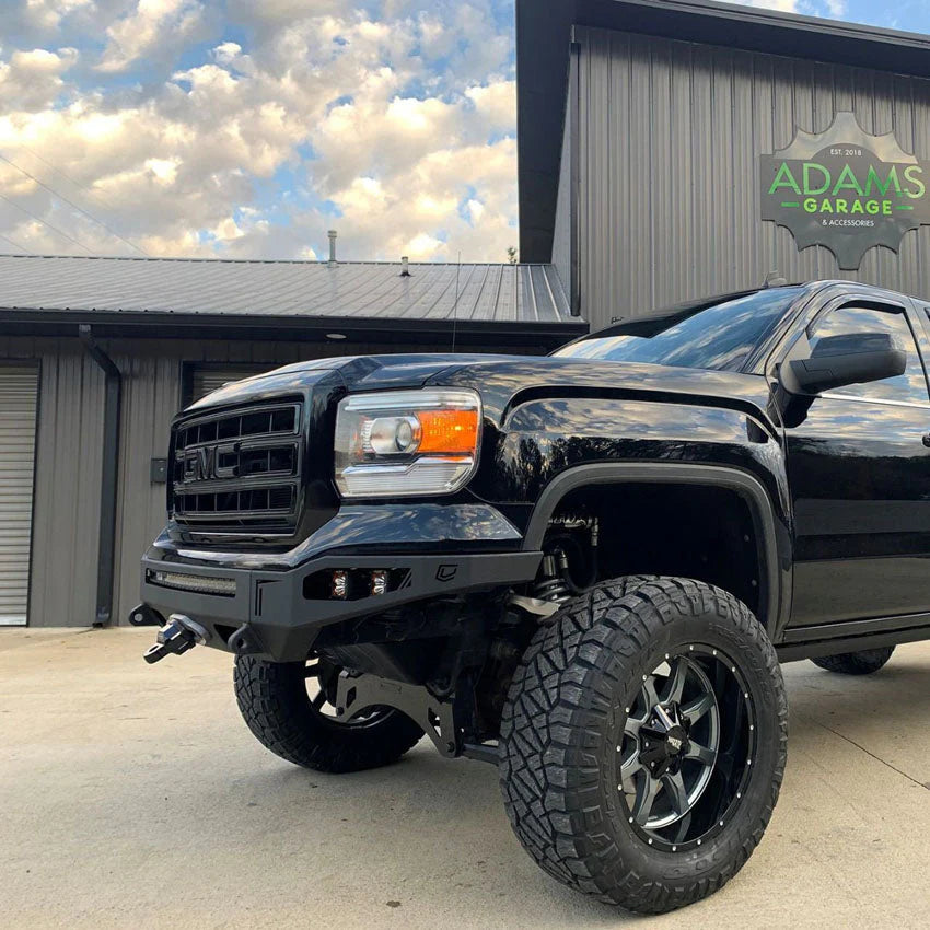 2014-2015 GMC SIERRA 1500 OCTANE FRONT WINCH BUMPER Front View