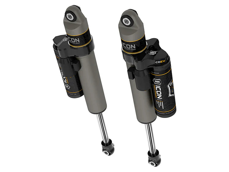 ICON 2020-2026 Chevrolet Silverado/GMC Sierra 2500/3500 HD, 0-1.5” Lift, Rear, V.S. 2.5 Aluminum Series Shock Absorbers, Piggyback Reservoir w/ CDEV, Pair