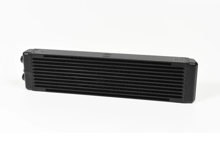 Universal Dual-Pass Oil Cooler / IROC Porsche / M22x1.5 / 24L x 5.75H x 2.16W