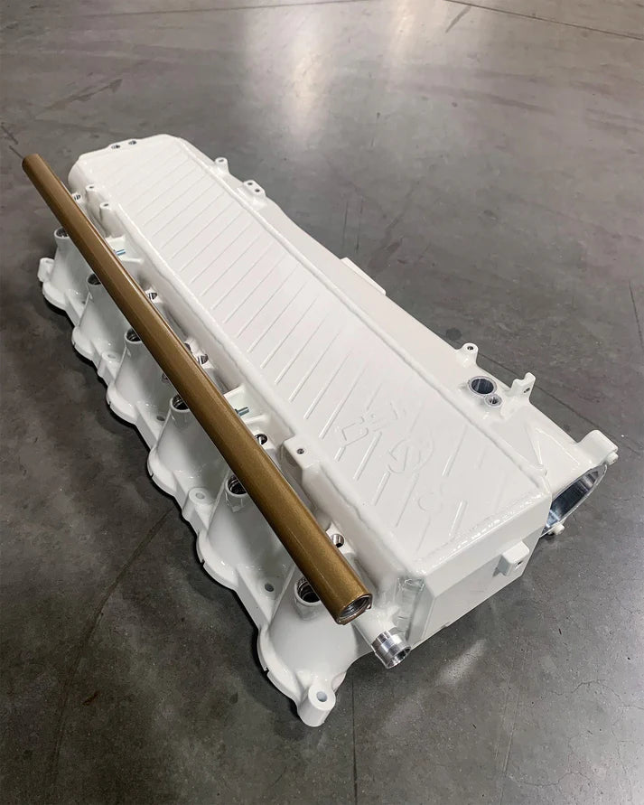 A90 Supra / BMW B58 Charge-Air Cooler Manifold Front View White