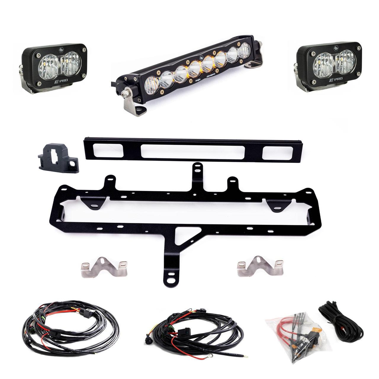 2024+ Tacoma S8 10" Light Bar / S2 Pro TRD Pro Grille Conversion Light Kit