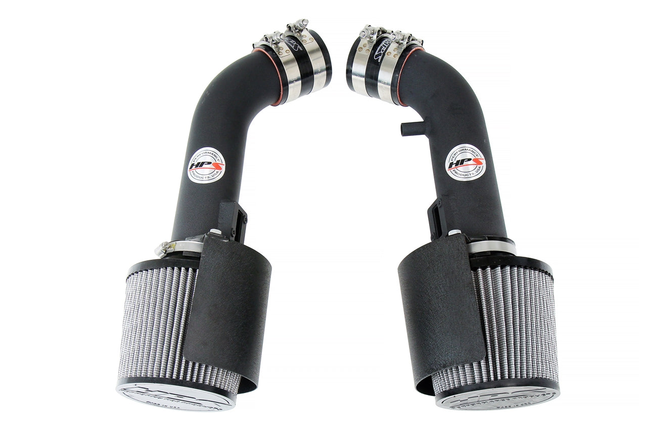HPS Performance Air Intake Kit with Heat Shield, Black, 827-706WB