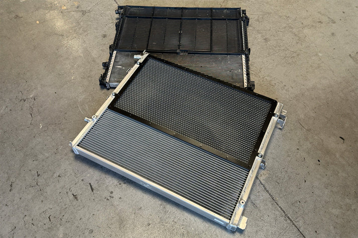BMW F9X X3M / X4M Performance Cooling Module (Heat Exchanger + Trans Cooler) Front View
