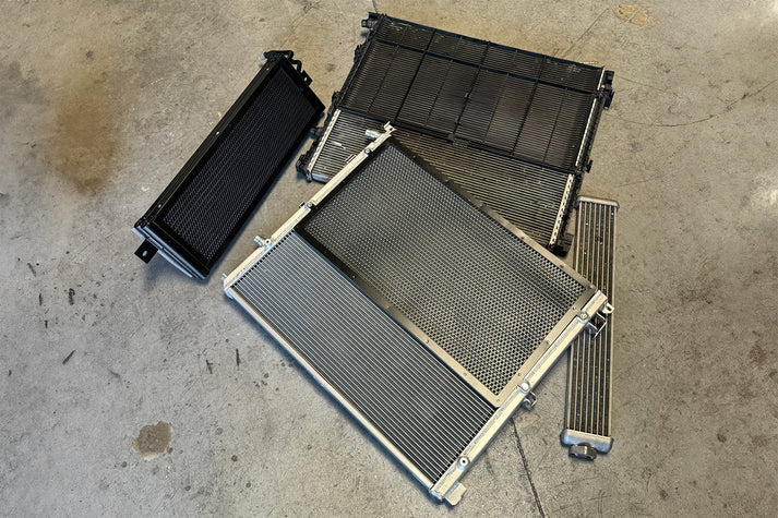 BMW F9X X3M / X4M Performance Cooling Module (Heat Exchanger + Trans Cooler) Front View