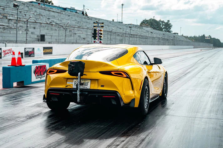 BMW Gen 2 B58 Race X Charge Air Cooler Manifold - Raw Billet Front View