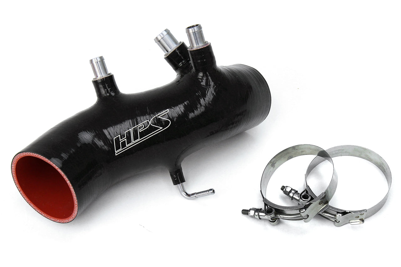 HPS Performance High Temp Reinforced Silicone Air Intake Hose Kit, Bla