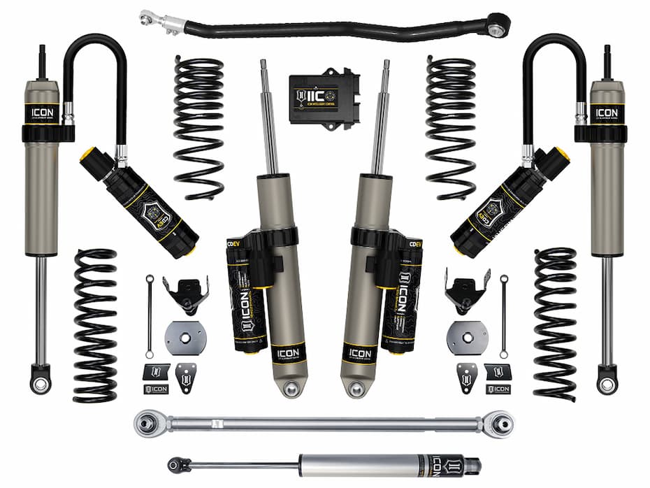 ICON 2014-2026 Ram 2500 4WD, Diesel, OEM Air Spring Rear, 4.5" Lift, Stage 5 Suspension System