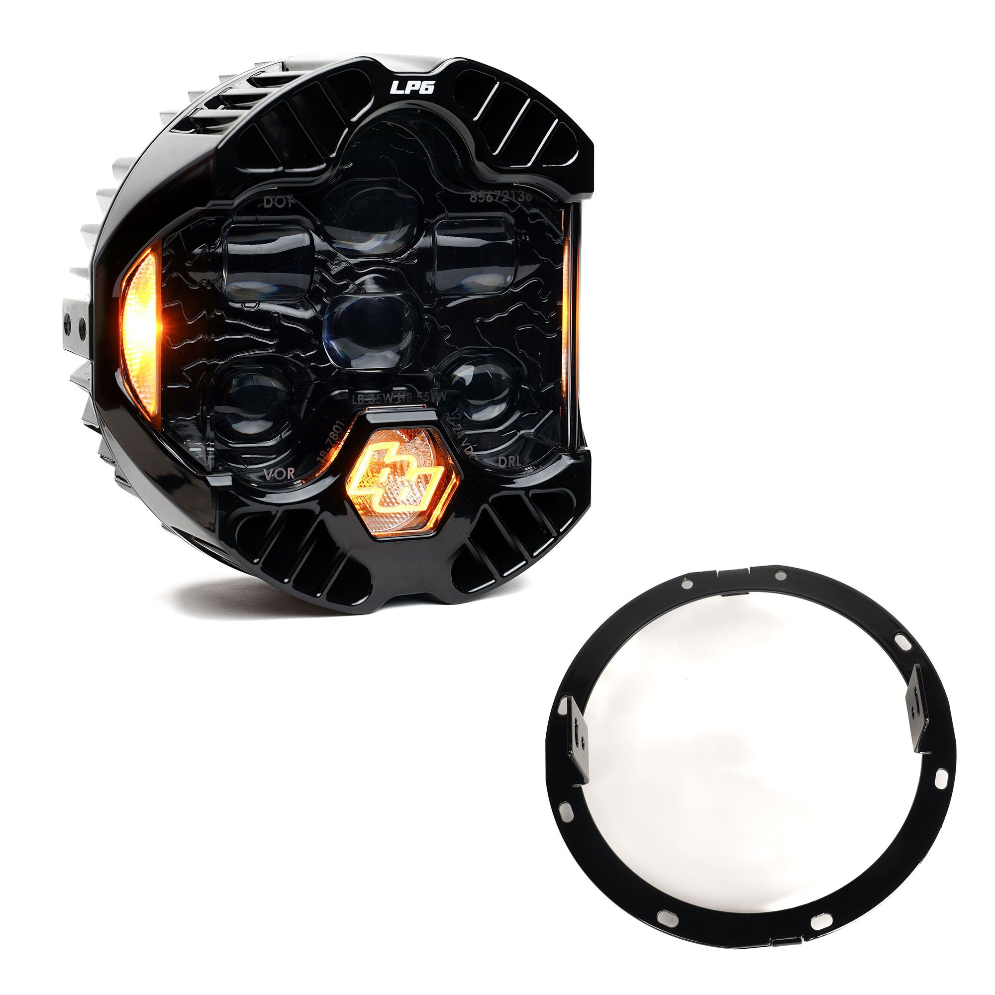 DOT LP6 LED Headlight Kit - 2014-2023 Harley Davidson Street Glide Front View